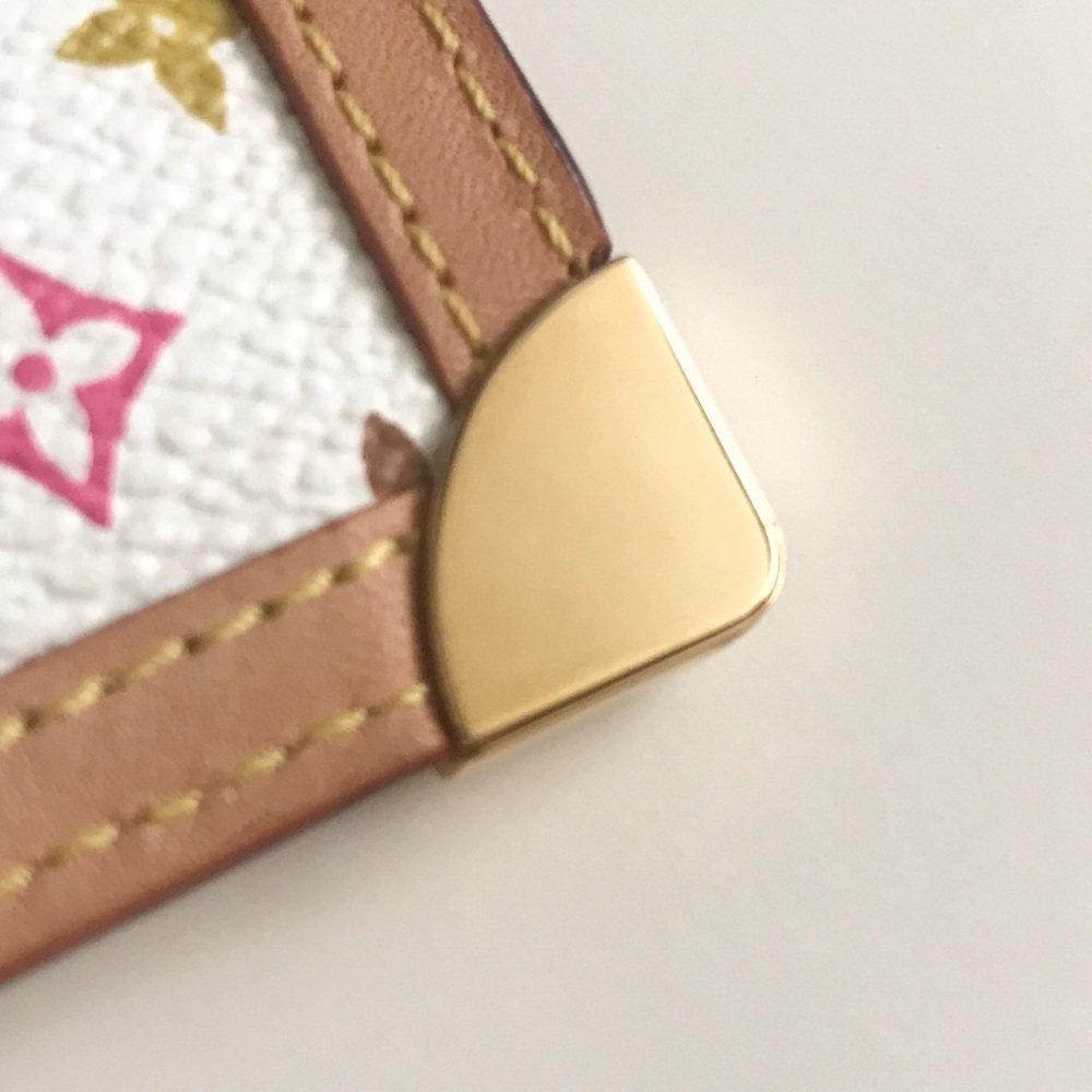 Louis Vuitton Multicolor Monogram Pochette Key Cles Pouch White Blanc Murakami - Picture 6 of 16